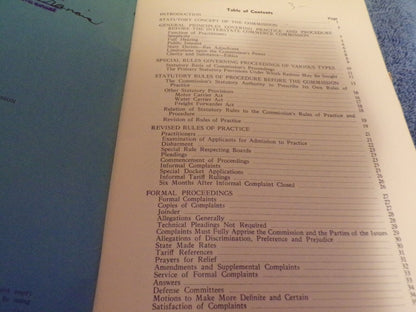 1945 Manual of Practice and Procedure Before the Interstate Commerce Commission