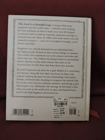Blue Mountain Arts  Book "BE HAPPY IN  ALL THE WAYS THAT MATTER MOST"  2008