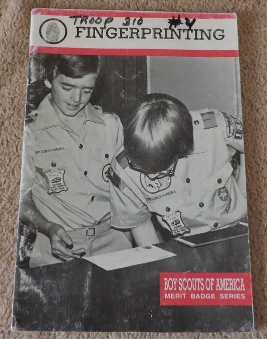 Merit Badge Series Fingerprinting Pamphlet 1996 Printing of the 1983 Revision