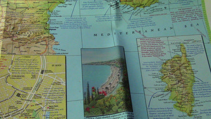 The National Geographic Magazine Map of France 1971