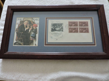 NORMAN ROCKWELL:  STAMP  COMMEMORATING 100 YRS.OF THE AMERICAN MEDICAL ASSOC.