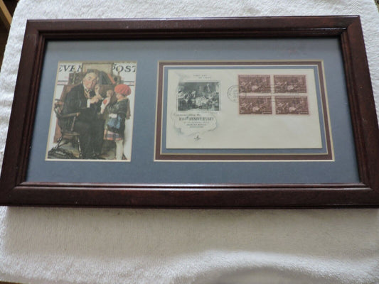 NORMAN ROCKWELL:  STAMP  COMMEMORATING 100 YRS.OF THE AMERICAN MEDICAL ASSOC.
