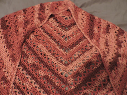 Beautiful Hand Crocheted Baby Blanket and "Grandma" Shawl