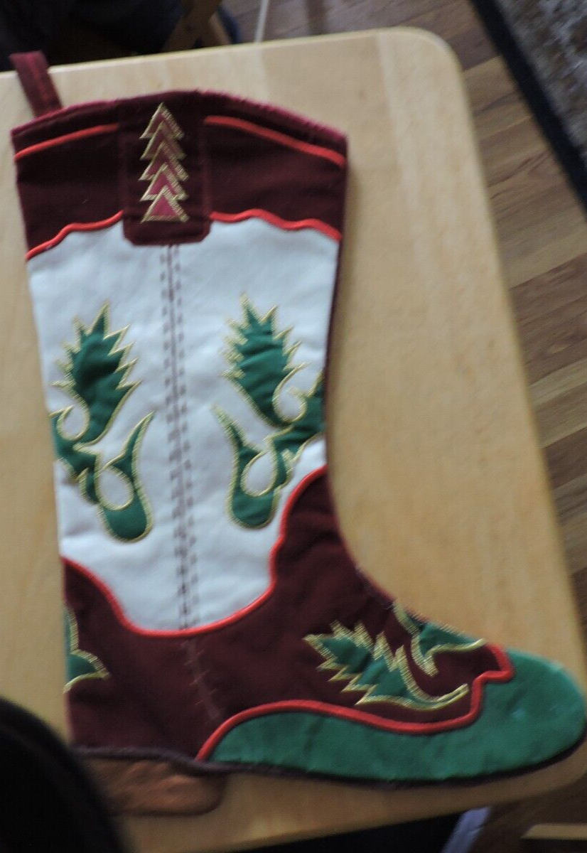BOOT-- CHRISTMAS STOCKING 16X11 INCHES