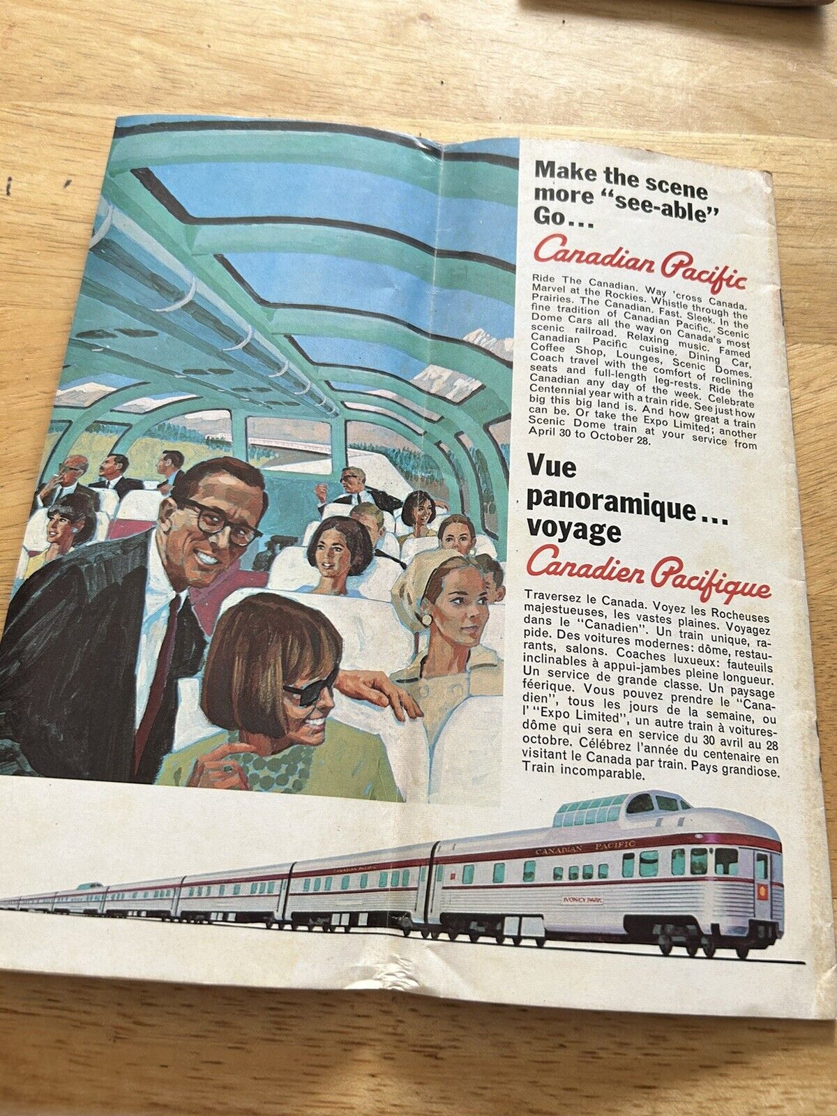 CANADIAN PACIFIC TIMETABLE APRIL 30, 1967 TO OCTOBER 28, 1967