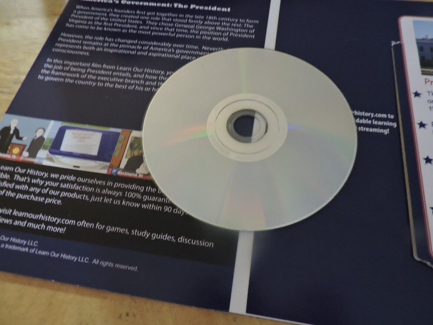 LEARN OUR HISTORY: AMERICA'S GOVERNENT:  THE PRESIDENT  DVD 2014