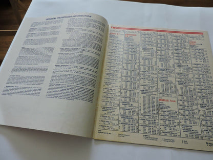 TWA  TIMETABLE APRIL 26-JUNE 3, 1981