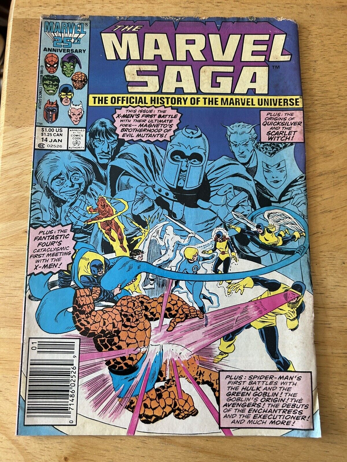 Marvel Comics:  The Marvel Saga Issue #14, January, 1987