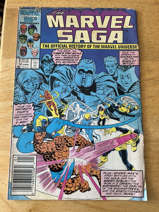 Marvel Comics:  The Marvel Saga Issue #14, January, 1987