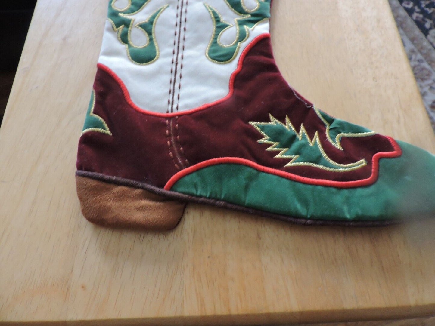 BOOT-- CHRISTMAS STOCKING 16X11 INCHES
