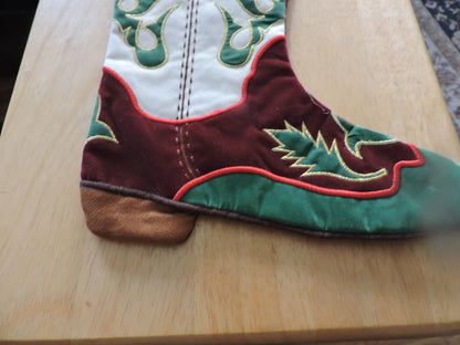 BOOT-- CHRISTMAS STOCKING 16X11 INCHES