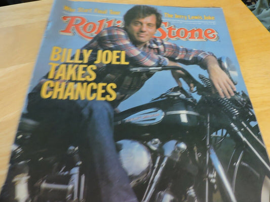 ROLLING STONE MAGAZINE: BILLY JOEL TAKES CHANCES:  OCTOBER 28TH, 1982