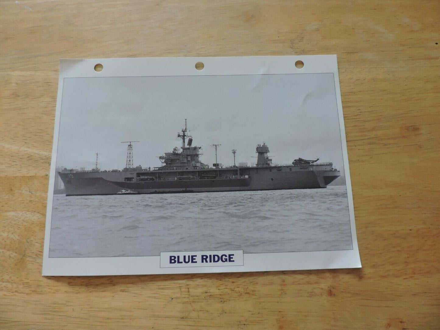 US NAVY SHIP:  Blue Ridge Landing Craft Information Page/Picture