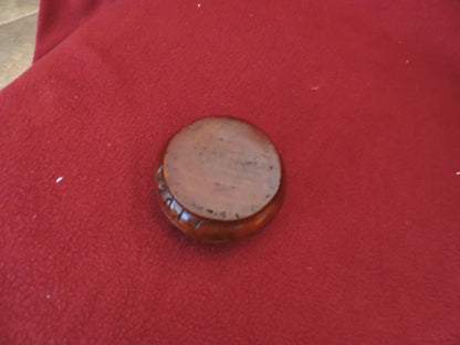 Vintage Small Hand Carved Raised Wooden Bowl From Aruba