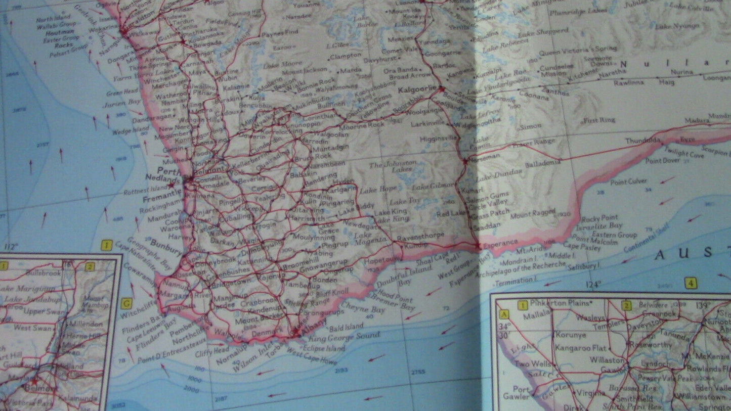 The National Geographic Magazine Map of Australia 1963