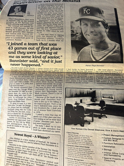 Kansas City Baseball Review Newspaper, April 1988
