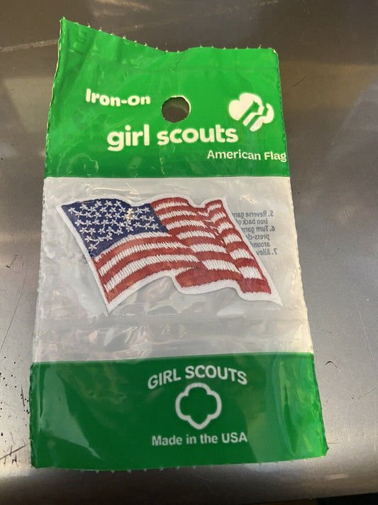 Official Girl Scouts: "GS Wavy Flag" Patch (For Vests)