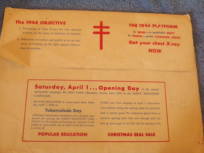 Early Diagnosis Campaign For the 1944 EDC Campaign Envelope