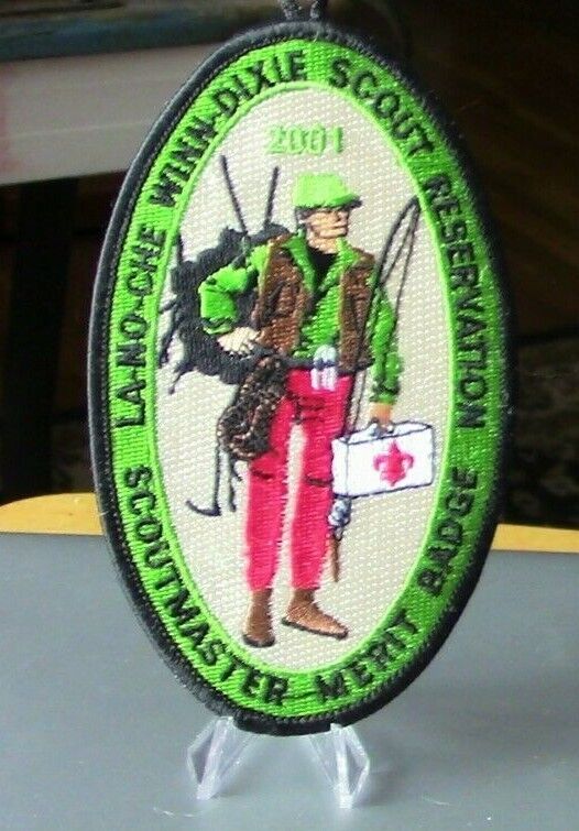 BSA: Camp LA-NO-CHE WINN DIXIE 2001 Scoutmaster Merit Badge, CFC Button Patch