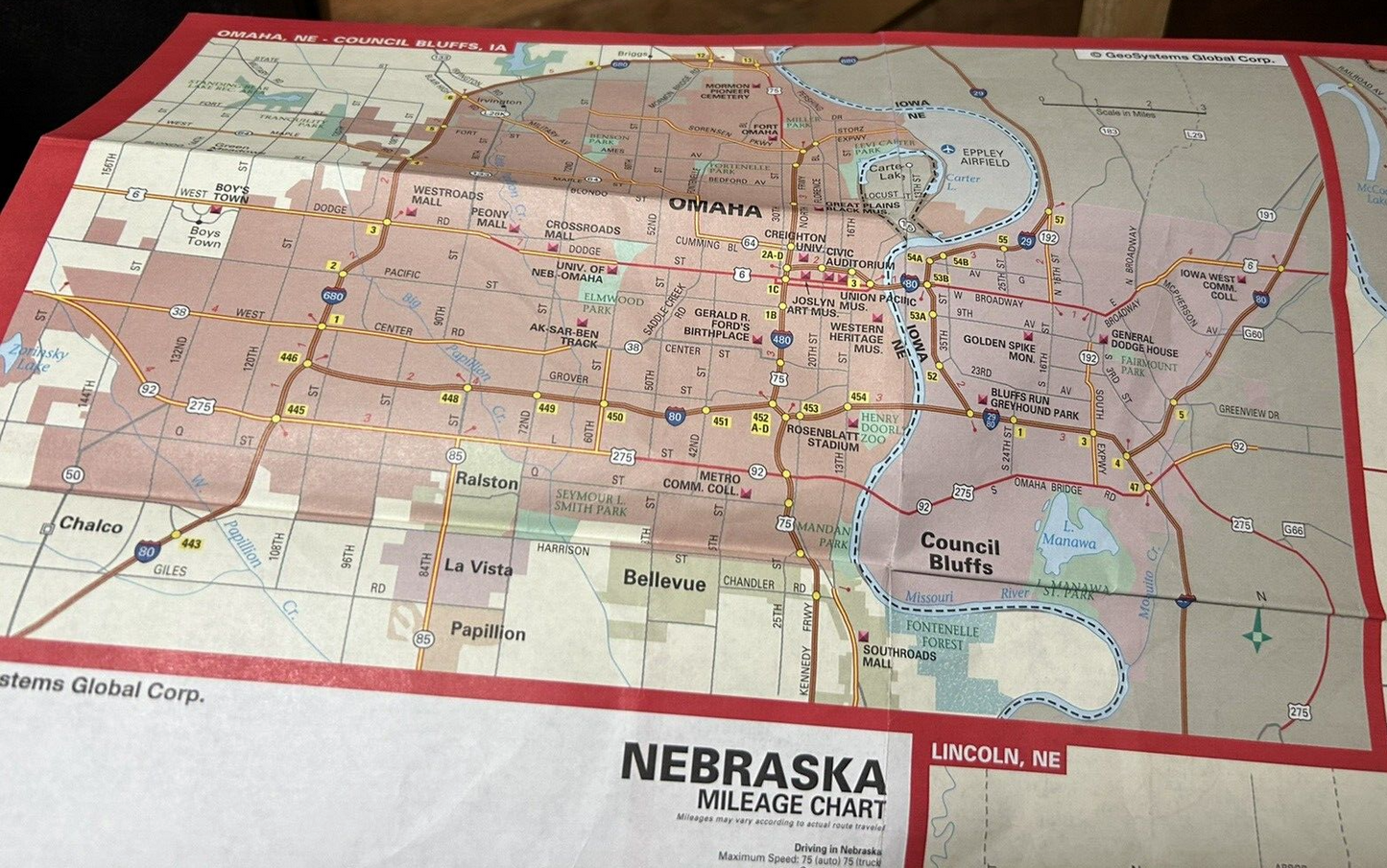 UNIVERSAL MAP: NEBRASKA ROADMAP  NO DATE