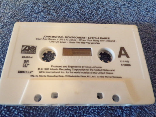 Life's a Dance by John Michael Montgomery (Cassette, Oct-1992, Atlantic (Label))