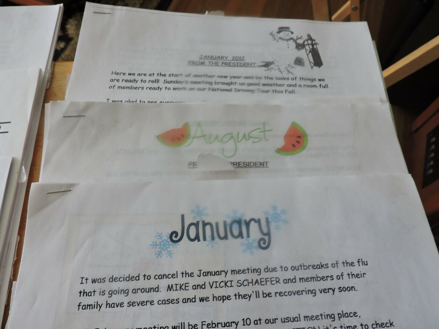HEART OF AMERICA PLYMOUTH CLUB NEWS--VARIOUS NEWSLETTERS FROM 2010-2014 (18)