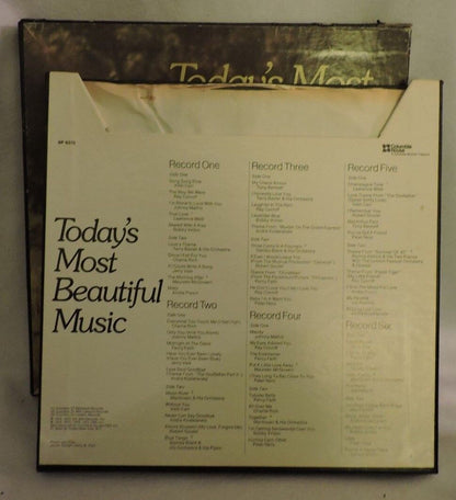 Today's Most Beautiful Music Album Collection, 6 Album Set. 33 1/3 RPM