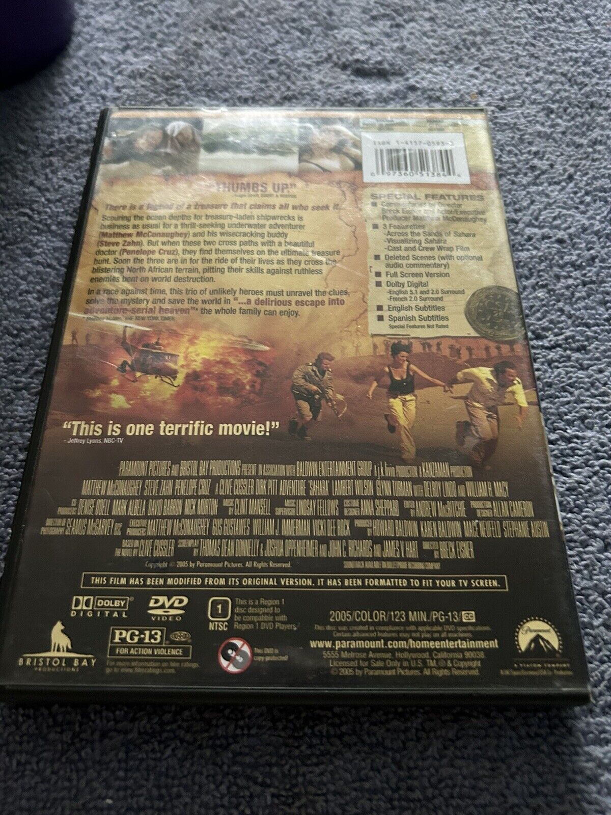 SAHARA; MATTHEW MCCONAUGHEY, STEVE ZAHN, PENELOPE CRUZ  2005