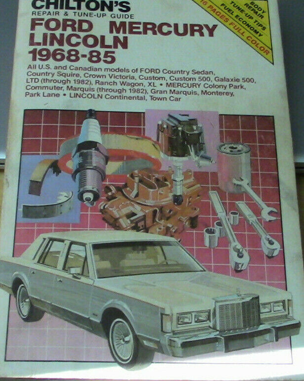 SERVICEGUIDE:  Chilton's Ford Mercury Lincoln 1968-85