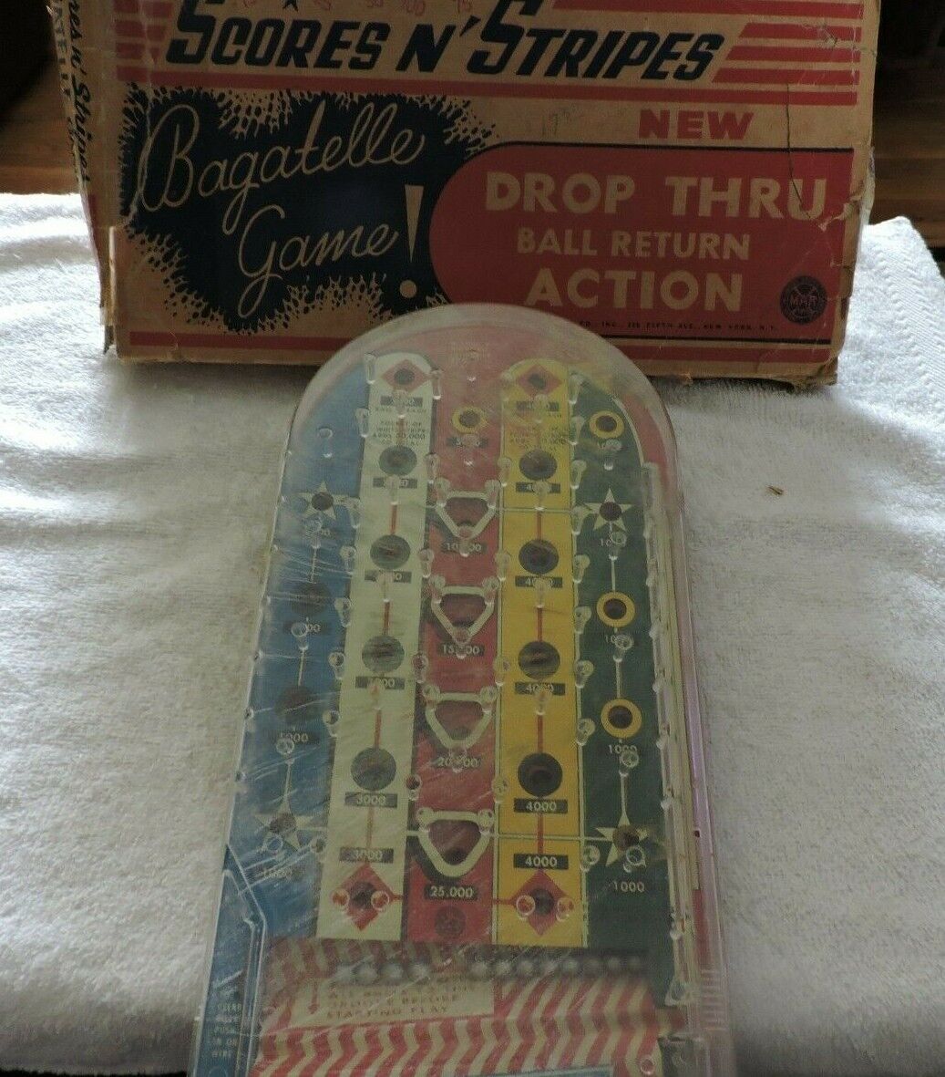 Scores and Stripes Bagatelle Game (mid 1900's)