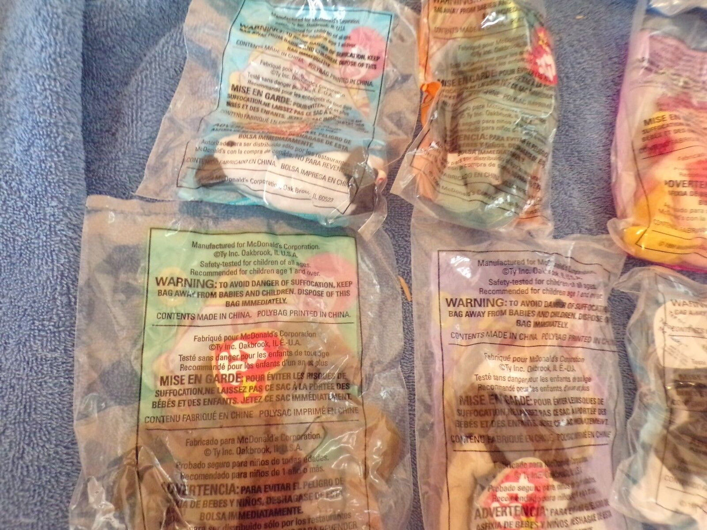 McDonald's Toy BEANIE Collectables: 1999 #'s 1-12