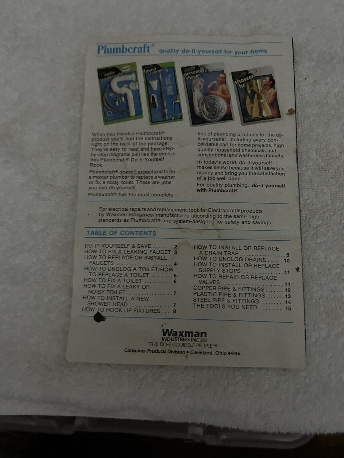 PLUMBCRAFT: BASIC PLUMBING BOOKLET  1986