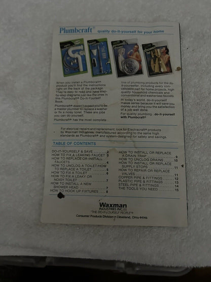 PLUMBCRAFT: BASIC PLUMBING BOOKLET  1986