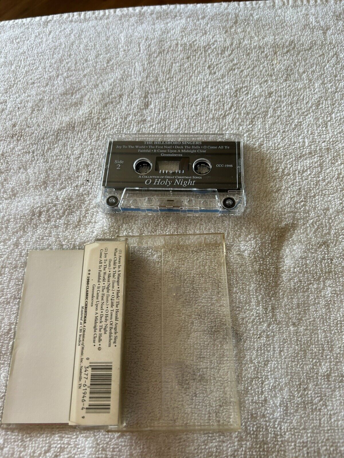 O HOLY NIGHT CASSETTE TAPE THE HILLSBORO SINGERS 1980