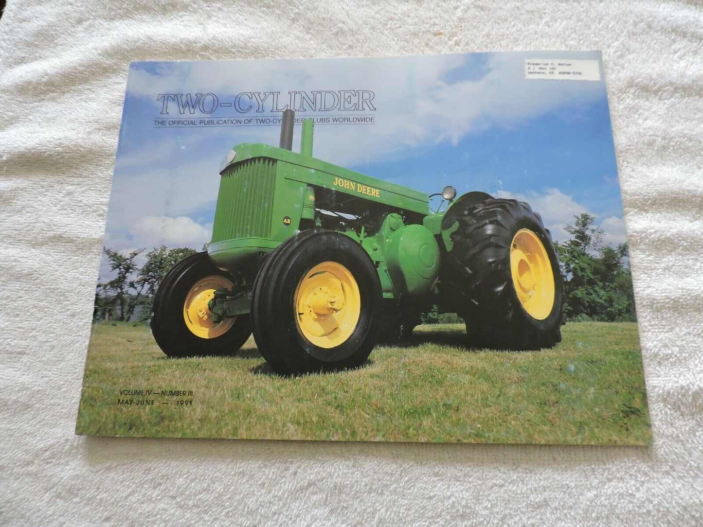 Two Cylinder Volume 4 Number 3 1991  JOHN DEERE