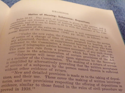 1945 Manual of Practice and Procedure Before the Interstate Commerce Commission