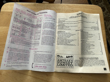 AMTRAK: NATIONAL TIMETABLE 1993-1994