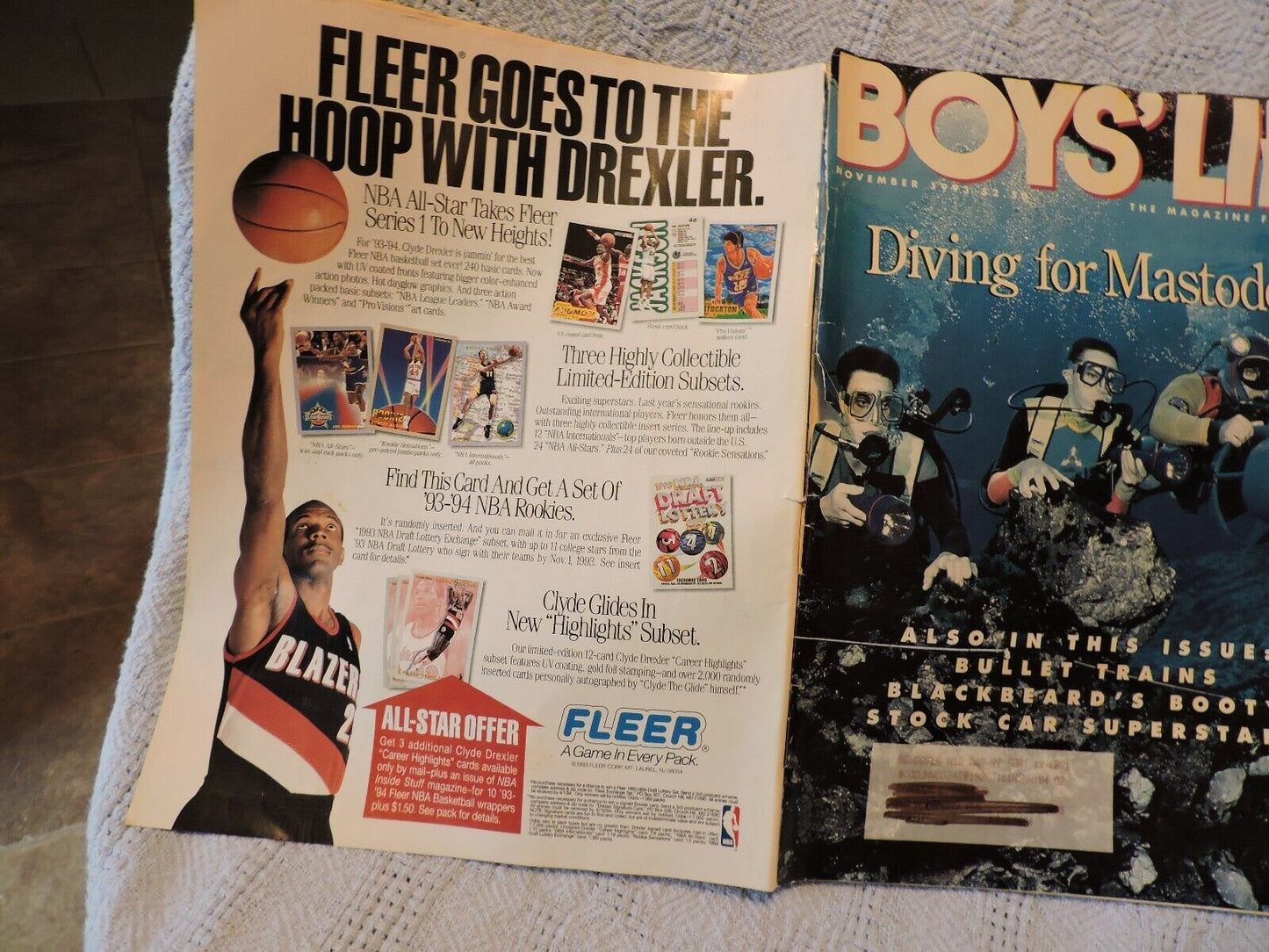 BSA: BOYS' LIFE Magazine, NOVEMBER 1993 Printing (Diving)