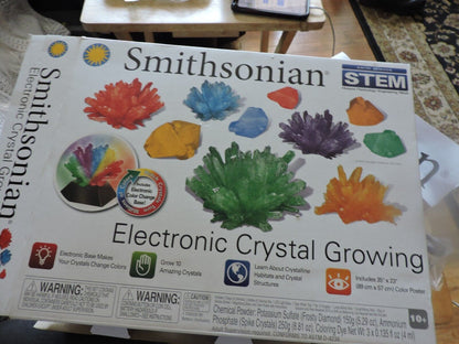 SMITHSONIAN ELECTRONIC CRYSTAL GROWING(NEW OPENED PACKAGE)