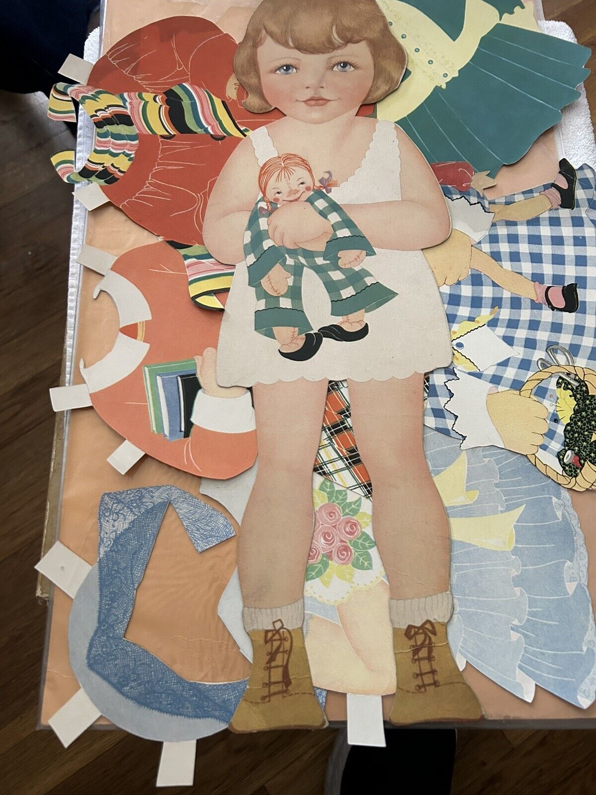 SALLY LOU FEMALE PAPER DOLL --19 INCHES TALL--1931--SAALFIELD