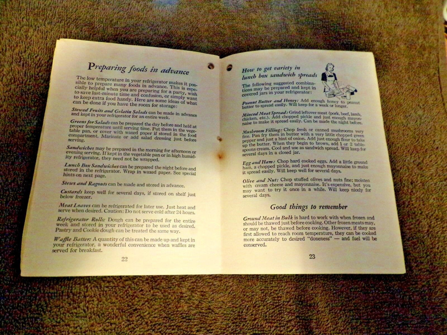 1943 Pamplet-"Wartime Suggestions Help You Get the Most Out of Your Refrigerator
