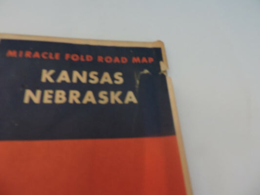 MIRACLE FOLD ROAD MAP OF KANSAS & NEBRASKA (MOBIL)