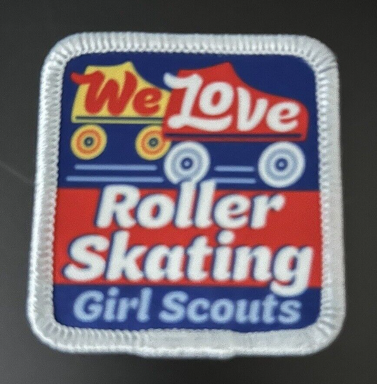 Official Girl Scout: We love Roller Skating Patch