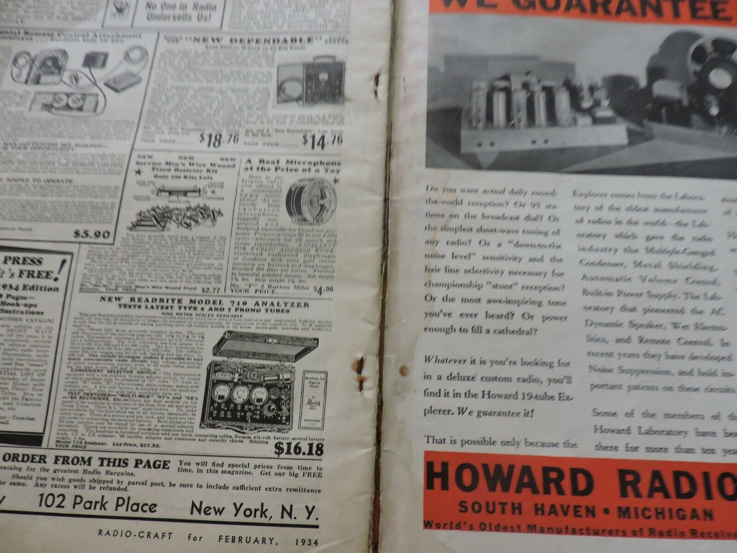 RADIO CRAFT MAGAZINE FEBRUARY 1934
