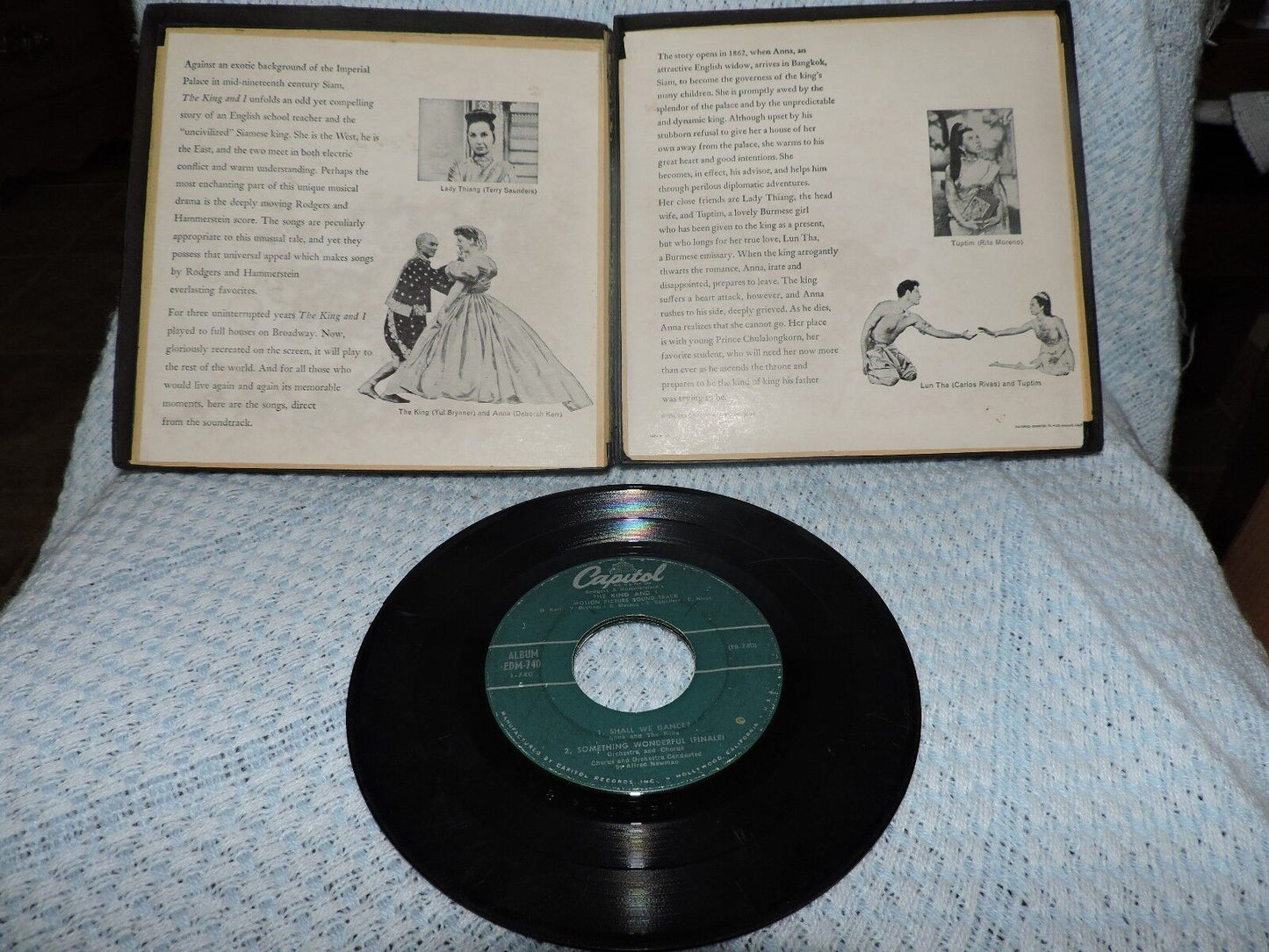 THE KING AND I - 3   RECORD SET - 45 RPM-  CAPITOL RECORDS