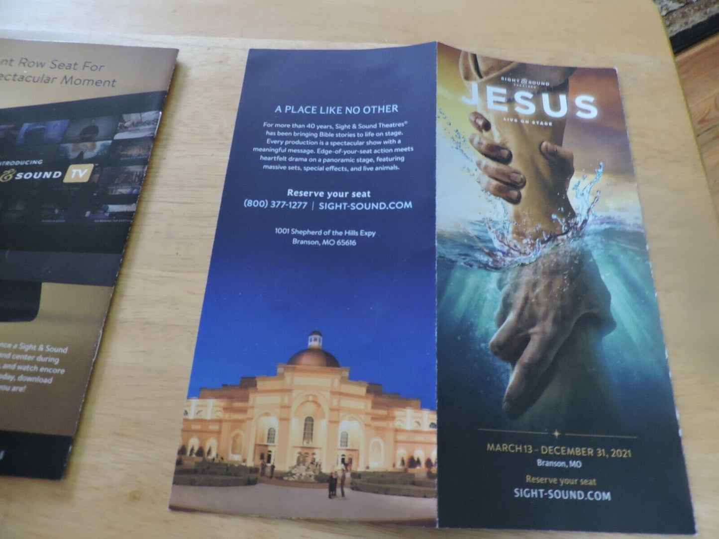 JESUS--LIVE ON STAGE, BRANSON, MO  PLAYBILL AND PAMPHLET