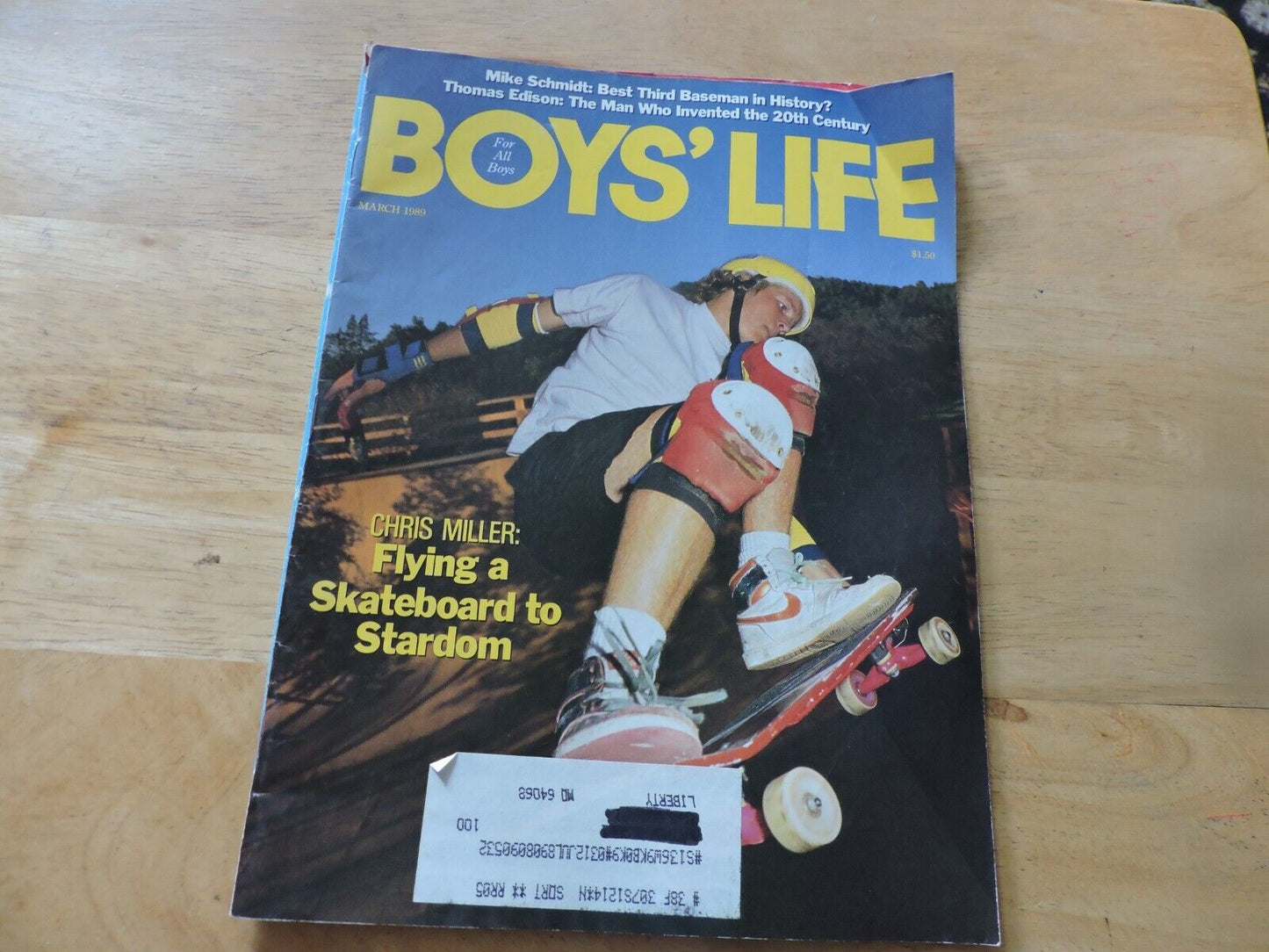 BOYS' LIFE MAGAZINE:  MARCH 1989: MIKE SCHMIDT: THE BEST 3RD BASEMAN IN HISTORY?