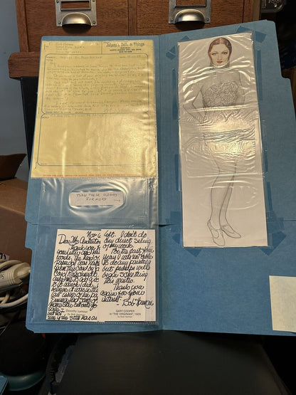 Paper Doll (Collectable): Copy of Art Work & Modified Paper Doll with Documents