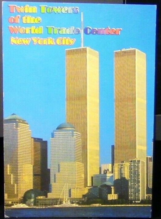 Post Card (Unposted) of Twin Towers (New York) before 9/11 Attacks
