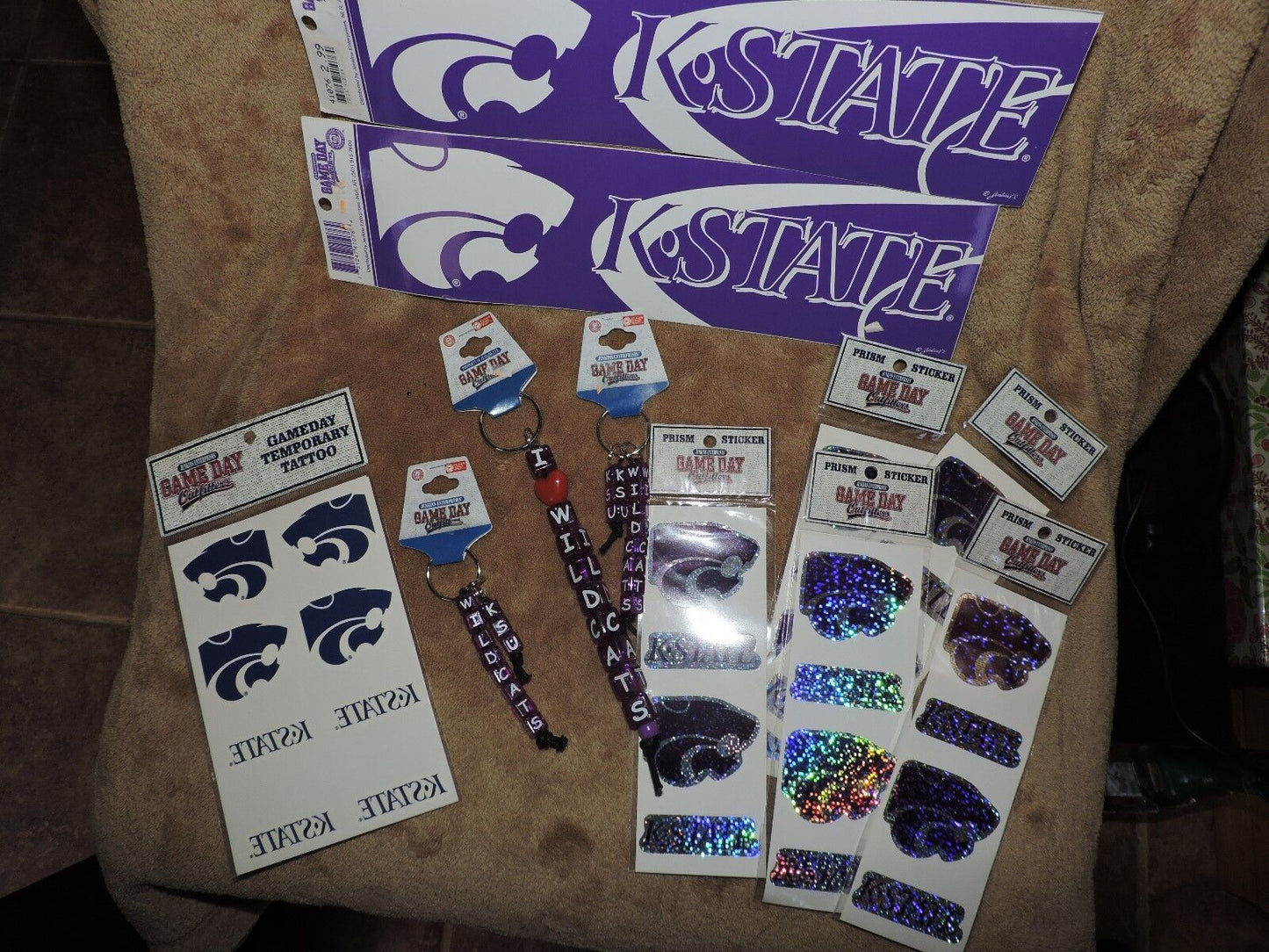 KANSAS STATE GAME DAY FAN LOT OF ITEMS